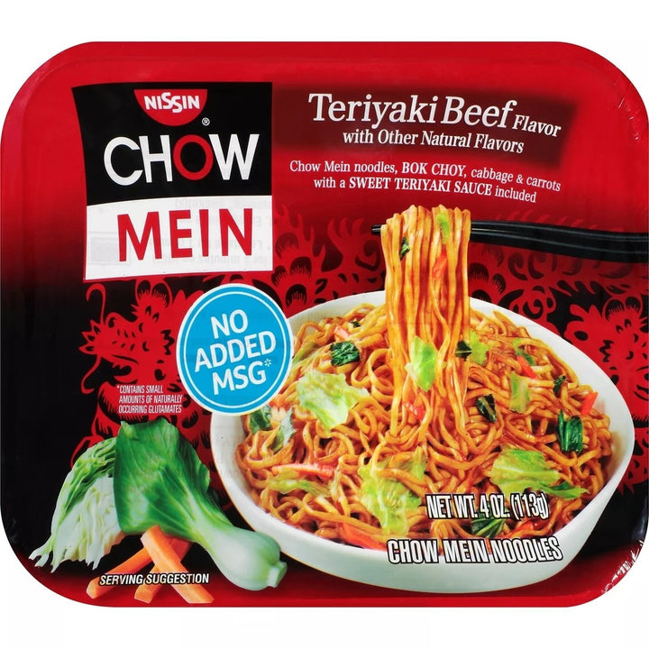 Nissin Chow Mein Noodles Teriyaki Beef 4 Ounce (8 Count) Image 2