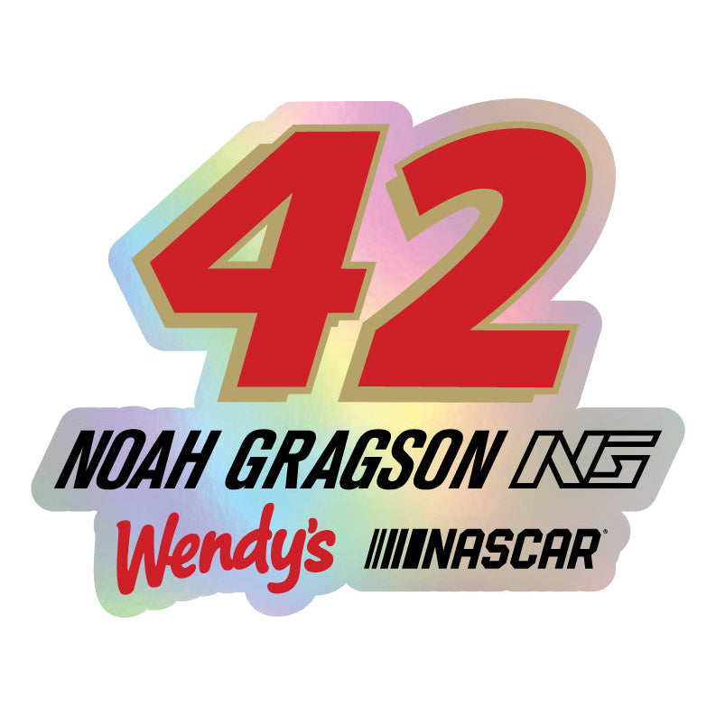 42 Noah Gragson W Laser Cut Holographic Decal Image 1