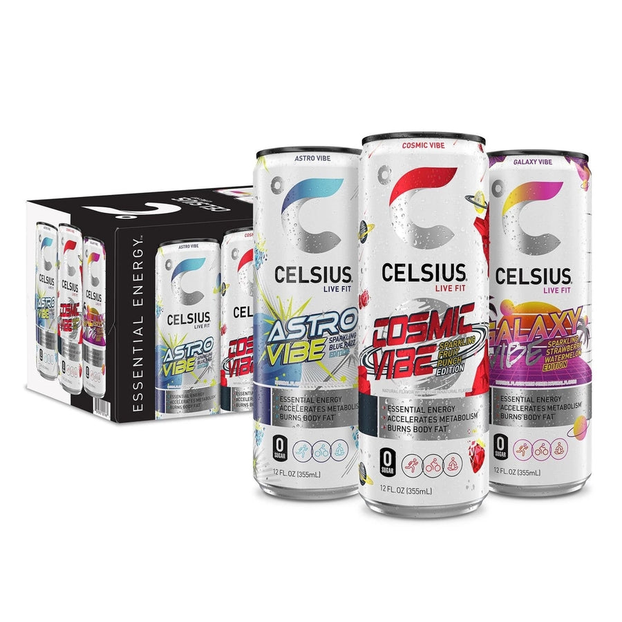 Celsius Space Vibe Variety Pack 12 Fluid Ounce (Pack of 18) Image 1