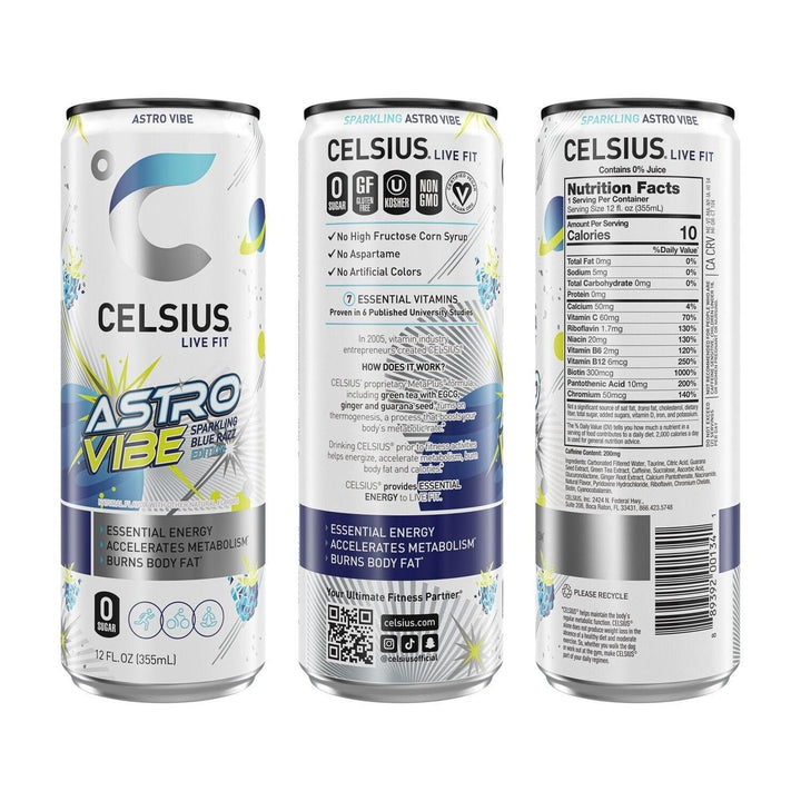 Celsius Space Vibe Variety Pack 12 Fluid Ounce (Pack of 18) Image 2