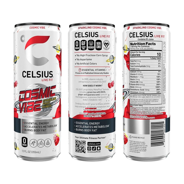 Celsius Space Vibe Variety Pack 12 Fluid Ounce (Pack of 18) Image 3