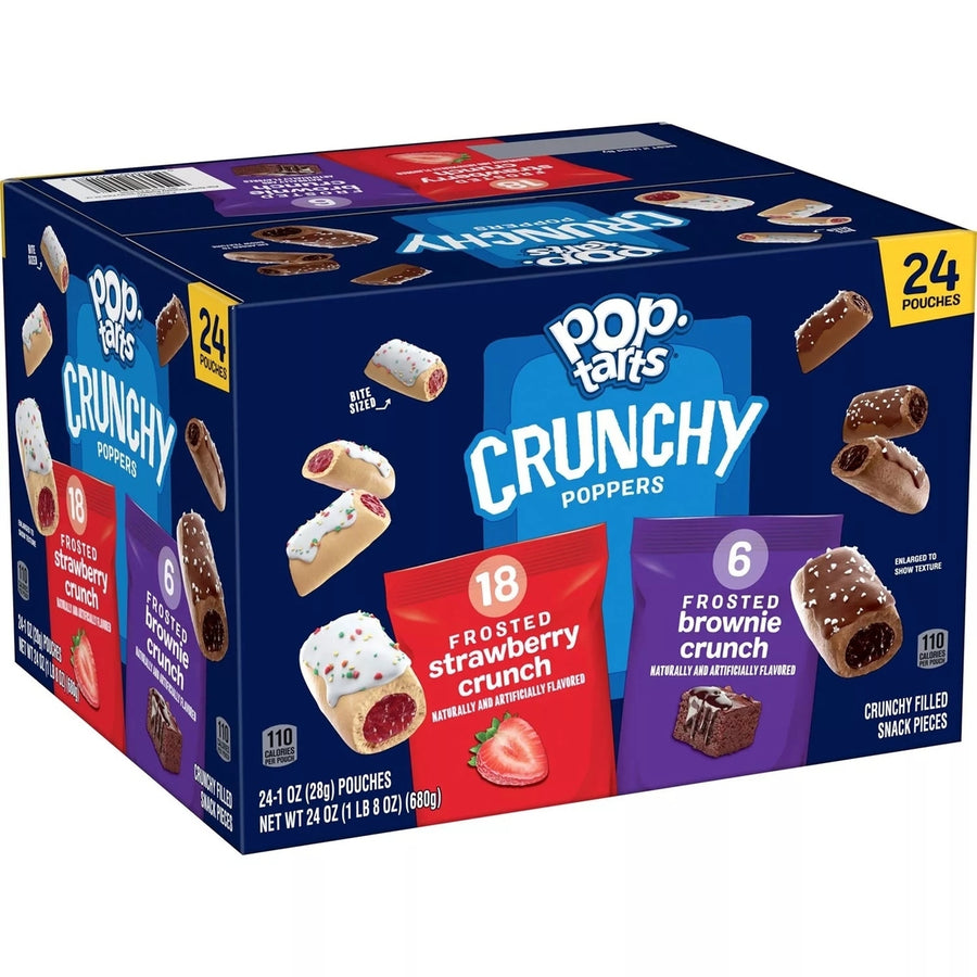 Kelloggs Pop-Tarts Crunchy Poppers Variety Pack1 Ounce (Pack of 24) Image 1