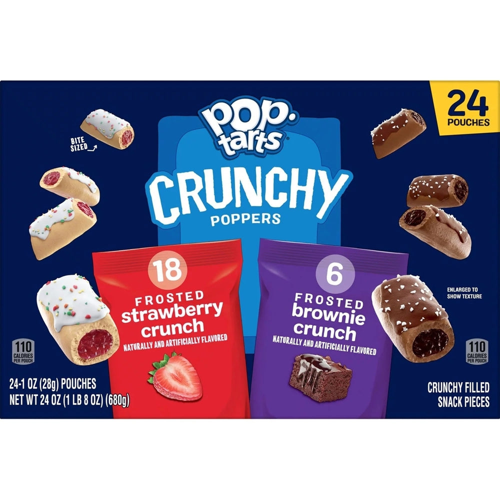 Kelloggs Pop-Tarts Crunchy Poppers Variety Pack1 Ounce (Pack of 24) Image 2