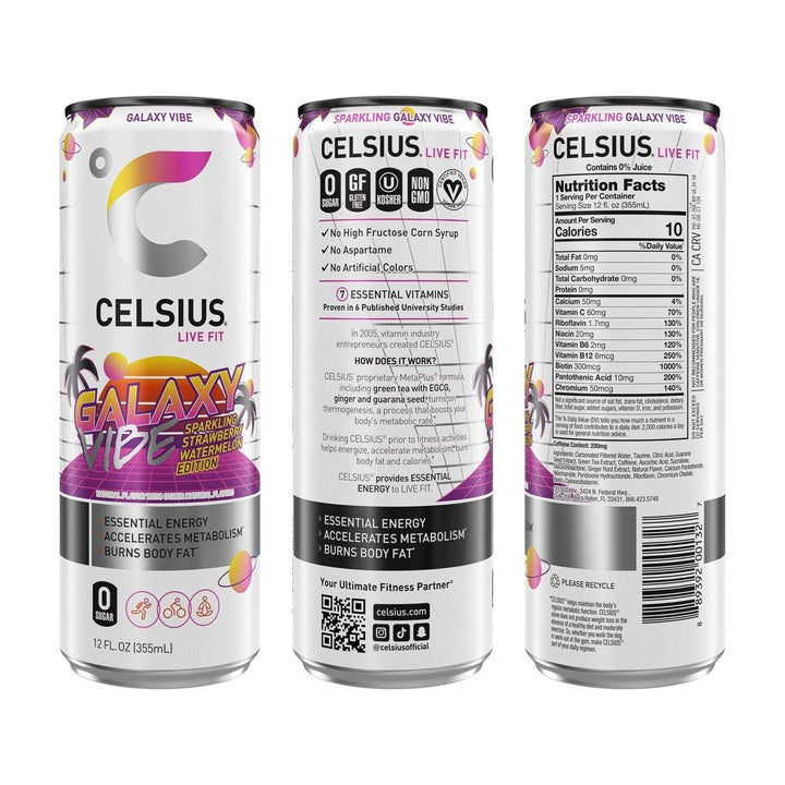 Celsius Space Vibe Variety Pack 12 Fluid Ounce (Pack of 18) Image 4