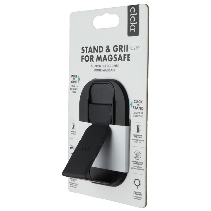 Clckr Stand and Grip Mount for MagSafe for Smartphones - Black Image 1