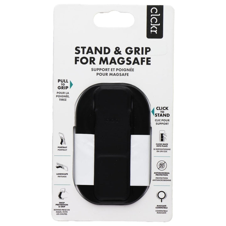 Clckr Stand and Grip Mount for MagSafe for Smartphones - Black Image 2