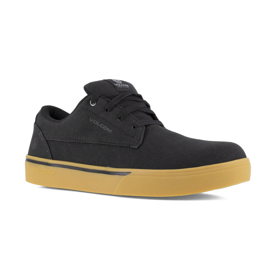 VOLCOM WORKWEAR Mens True Skate Inspired Composite Toe ESD Work Shoe Black/Gum - VM30117 BLACK/GUM Image 1