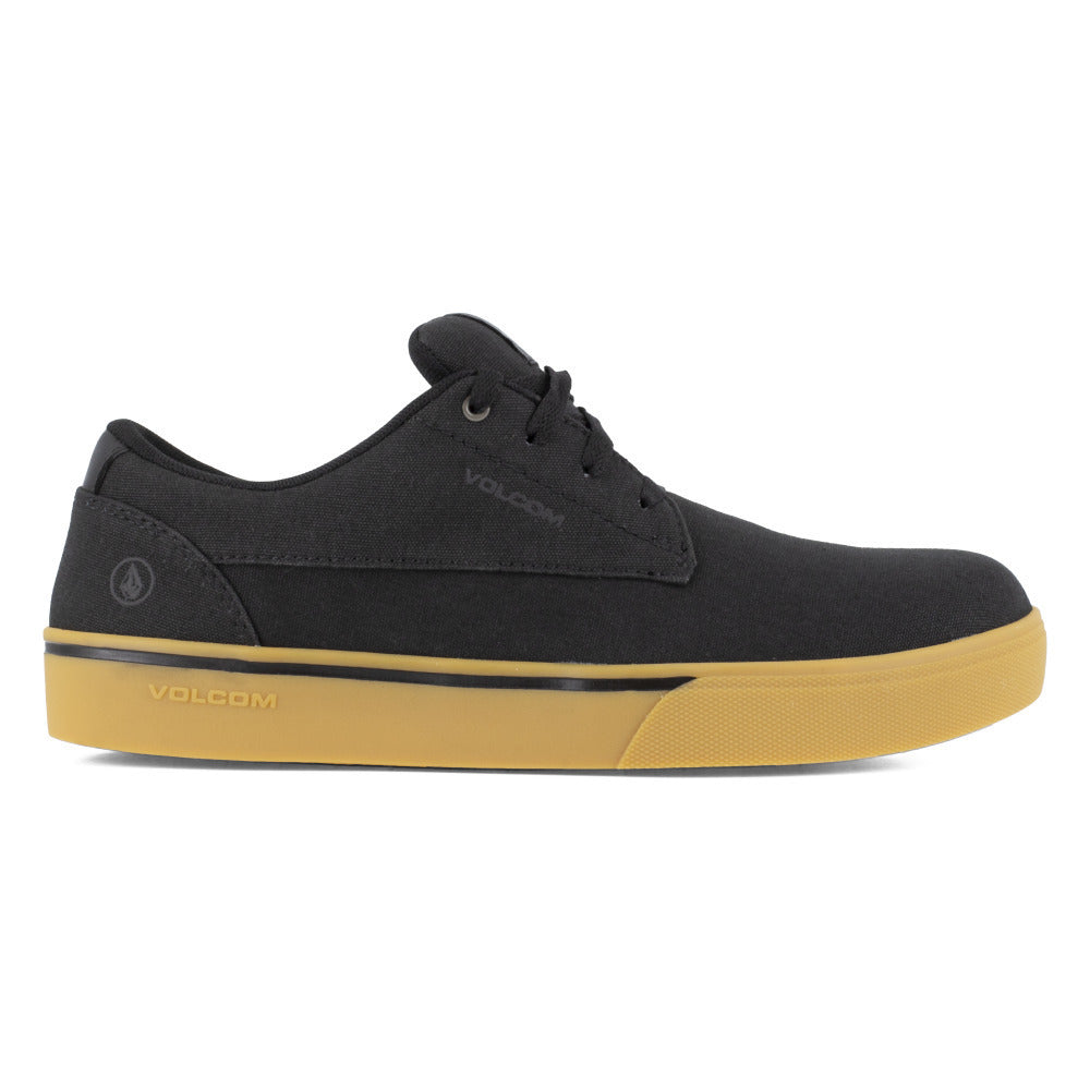 VOLCOM WORKWEAR Mens True Skate Inspired Composite Toe ESD Work Shoe Black/Gum - VM30117 BLACK/GUM Image 2