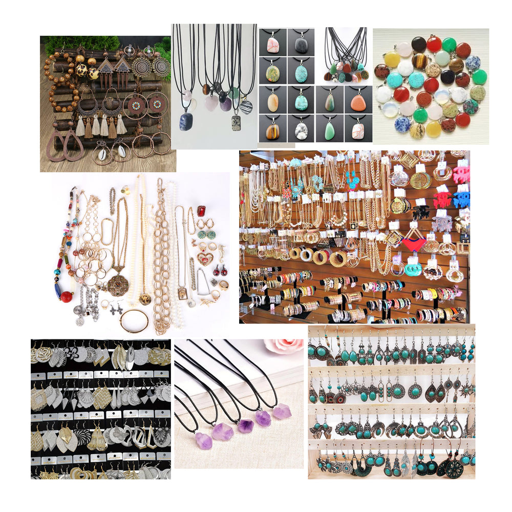 60 Pcs Random Mixed JewelryMystery Surprise BagIncluding Differernt Style Earrings Rings Bracelets or Necklaces MEH Image 2