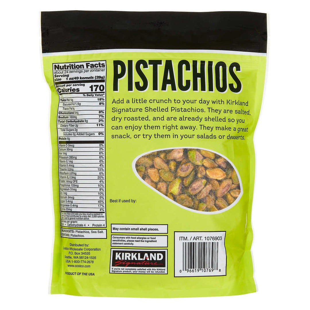 Kirkland Signature Shelled Pistachios 1.5 Pounds Image 2