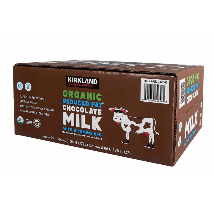 Kirkland Signature Organic Reduced Fat Chocolate Milk8.25 Fluid Ounce24 Pack Image 2