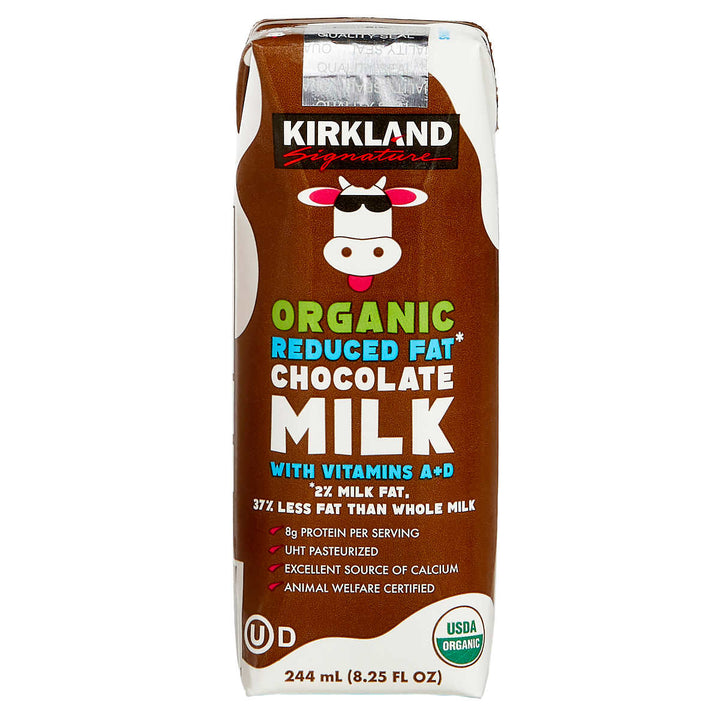 Kirkland Signature Organic Reduced Fat Chocolate Milk8.25 Fluid Ounce24 Pack Image 3