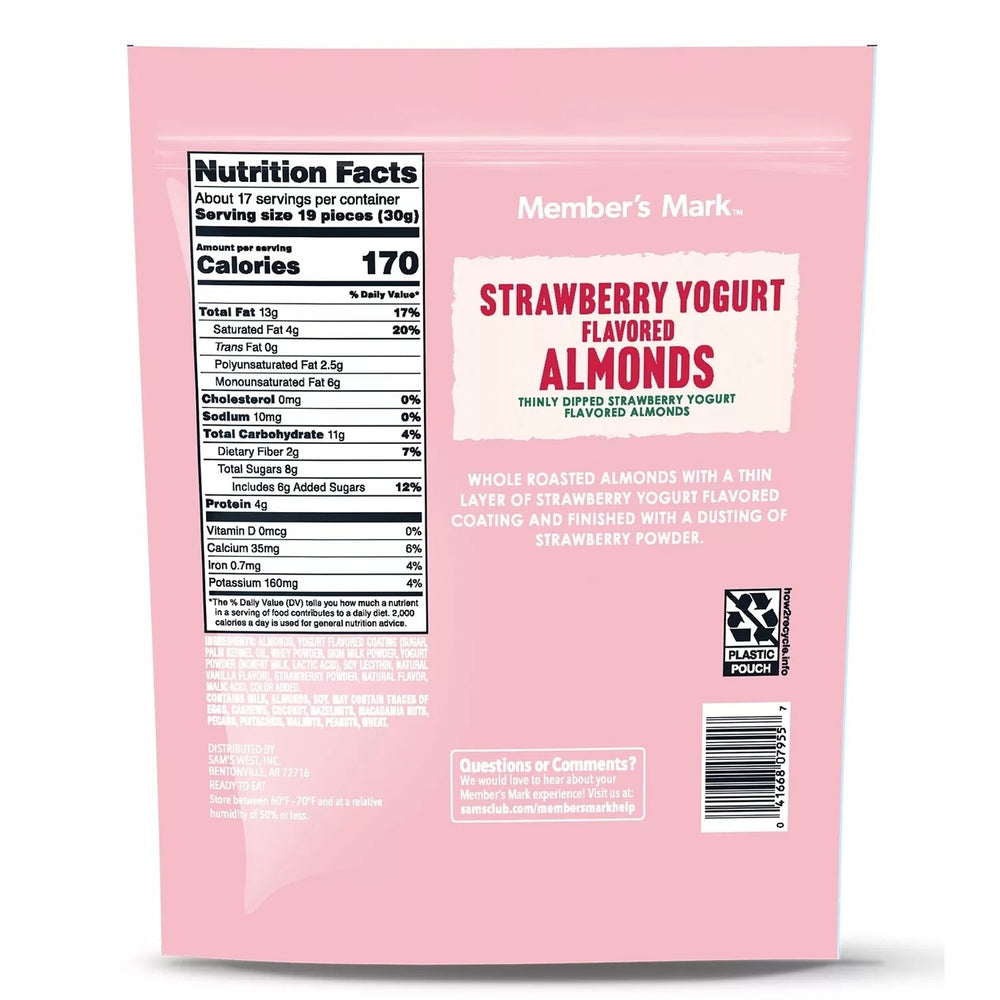 Member s Mark Strawberry Yogurt Almonds (17.5 Ounce) Image 2