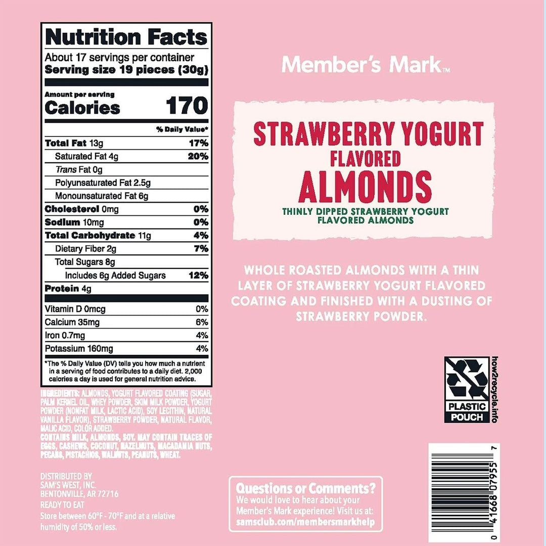 Member s Mark Strawberry Yogurt Almonds (17.5 Ounce) Image 3