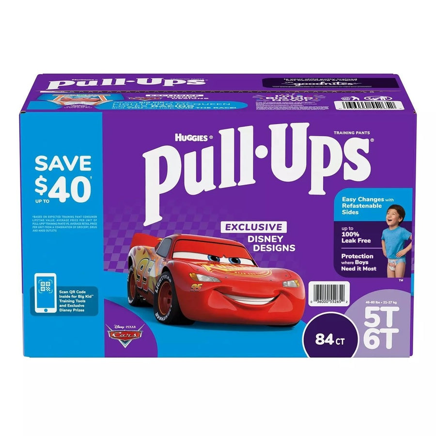 Huggies Pull-Ups Training Pants for Boys 5T-6T 50+ Pounds (84 Count) Image 1