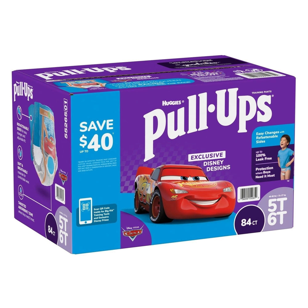 Huggies Pull-Ups Training Pants for Boys 5T-6T 50+ Pounds (84 Count) Image 2