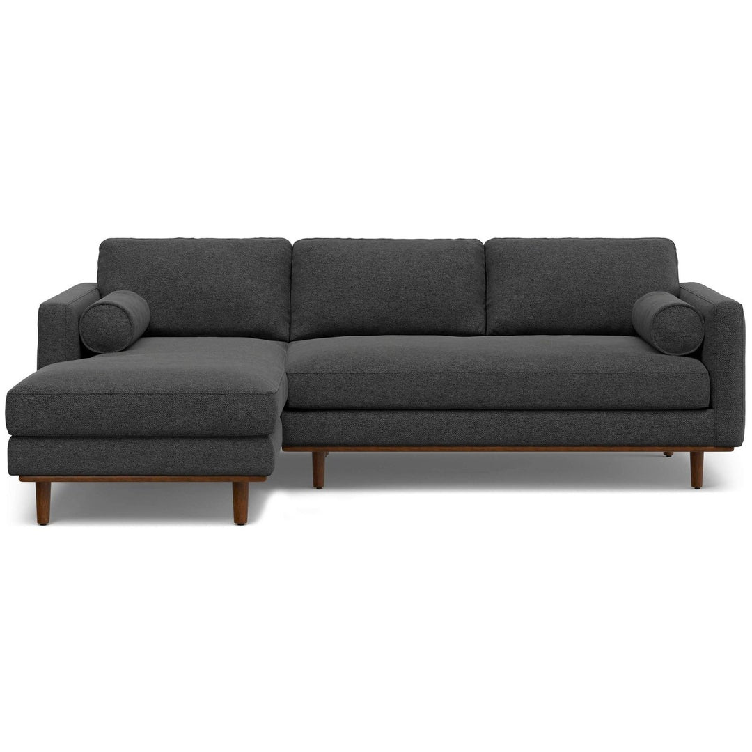 Morrison Left Sectional Sofa Woven-Blend Fabric L-Shaped Chaise Lounge Couch Image 1