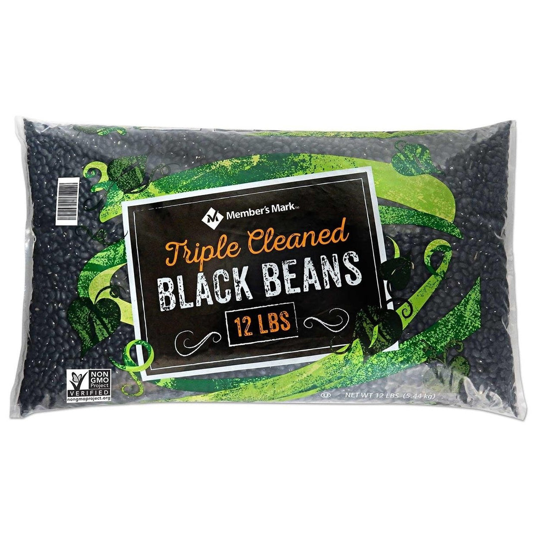 Members Mark Black Beans (12 Pounds) Image 1