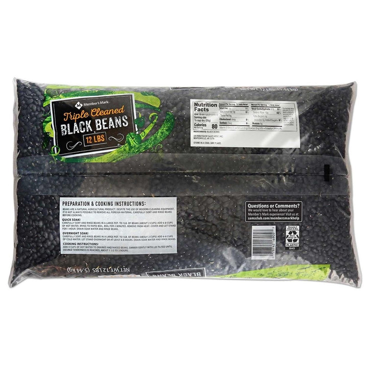 Members Mark Black Beans (12 Pounds) Image 3