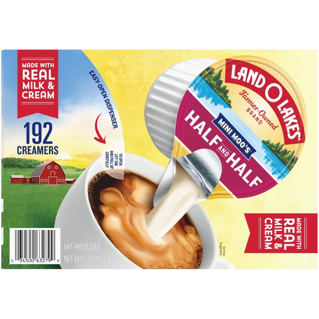 Land O Lakes - Mini Moos Real Half and Half Creamer Tubs - 192 Count Image 2