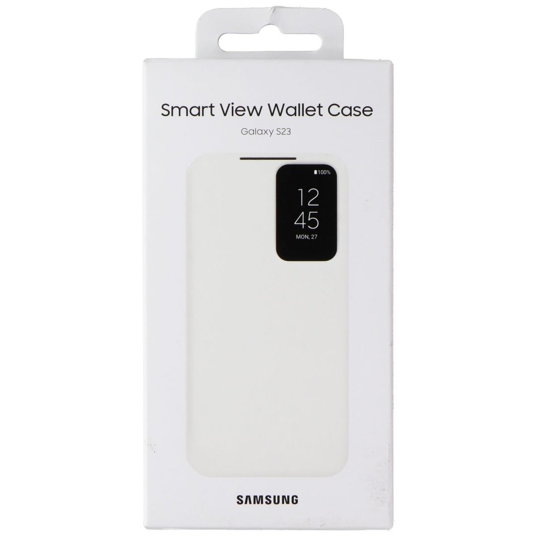 Samsung Smart View Wallet Case for Galaxy S23 - Cream Image 1