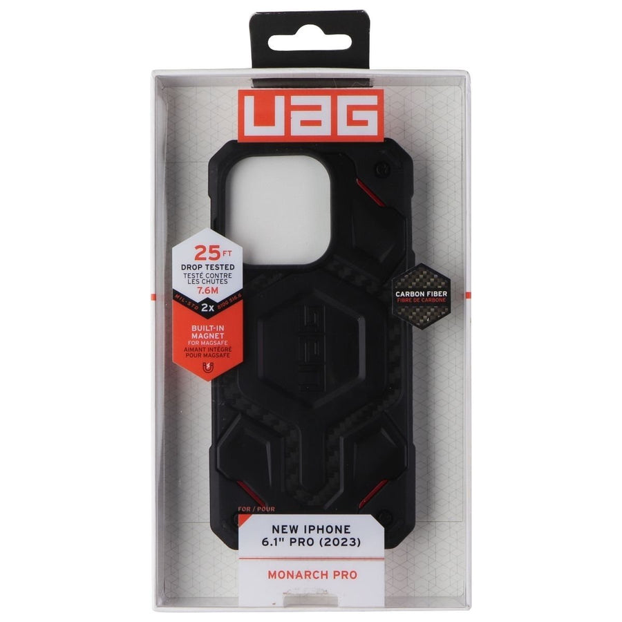 UAG Monarch Pro Case for MagSafe for Apple iPhone 15 Pro - Carbon Fiber Image 1