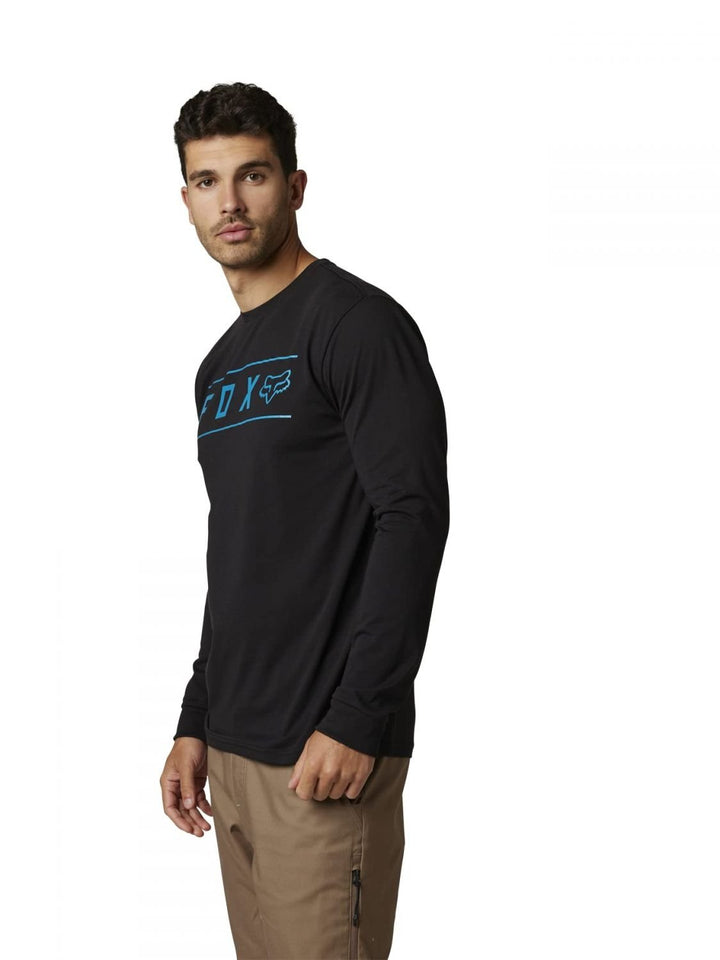 Fox Racing Mens Pinnacle Long Sleeve Tech Tee HEATHER DEEP COBALT Image 4