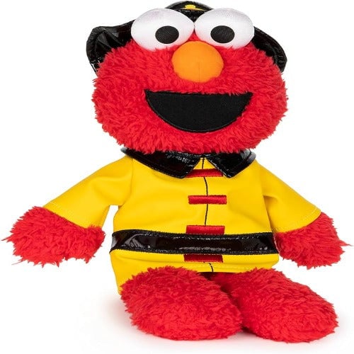 Sesame Street Fireman Elmo plush Toy 12 In. Image 1