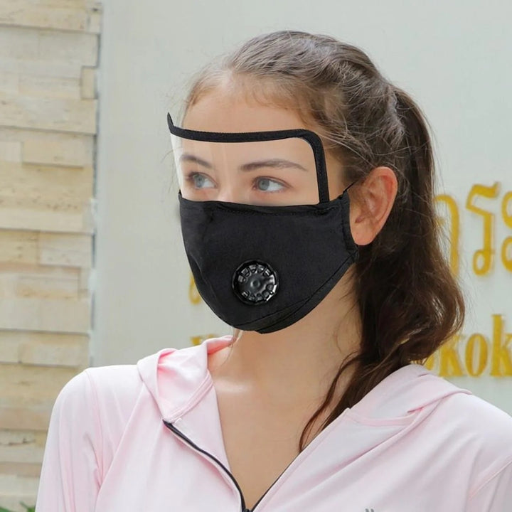 6-Pack Cotton Face Mask with Eye Shield and Carbon Filters Image 3