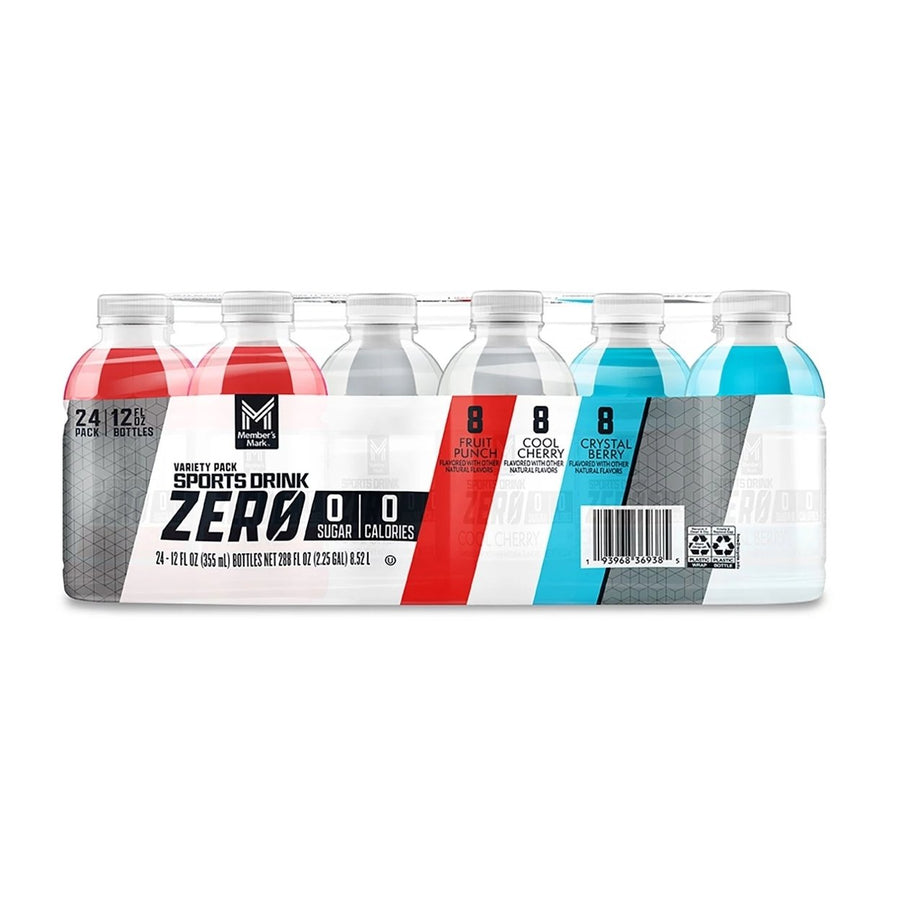 Members Mark Sports Drink Zero 12 Fluid Ounce (Pack of 24) Image 1