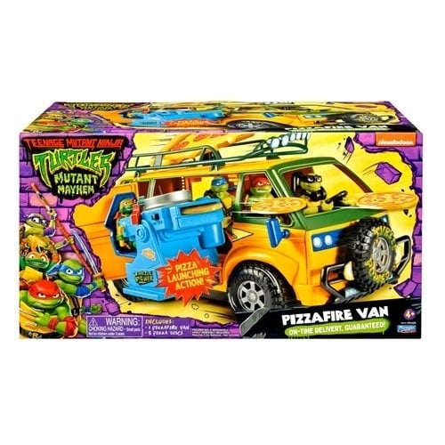 Teenage Mutant Ninja Turtles: Mutant Mayhem Pizza Fire Delivery Van by Playmates Toys Image 1