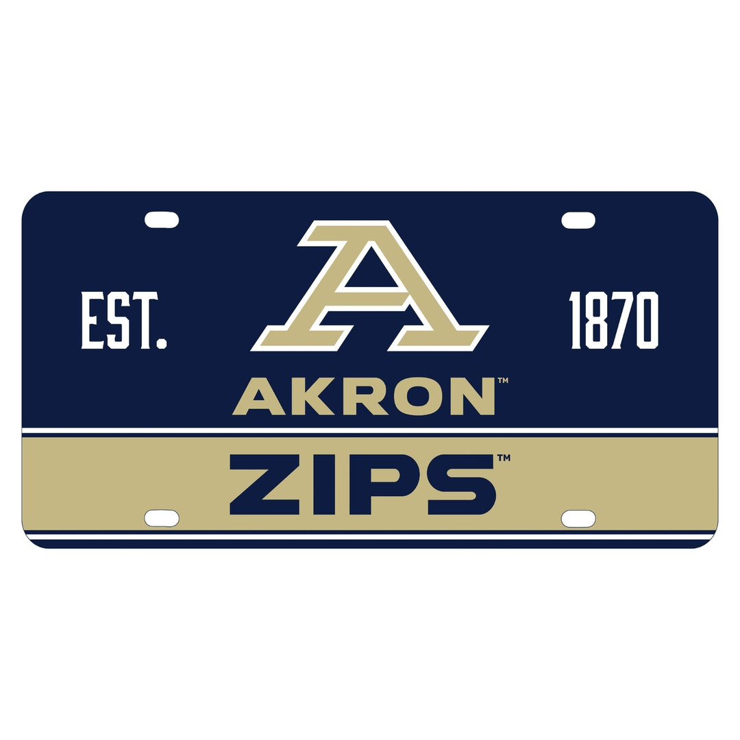 Akron Zips Mini License Plate 5 x 2.5 inch Image 1