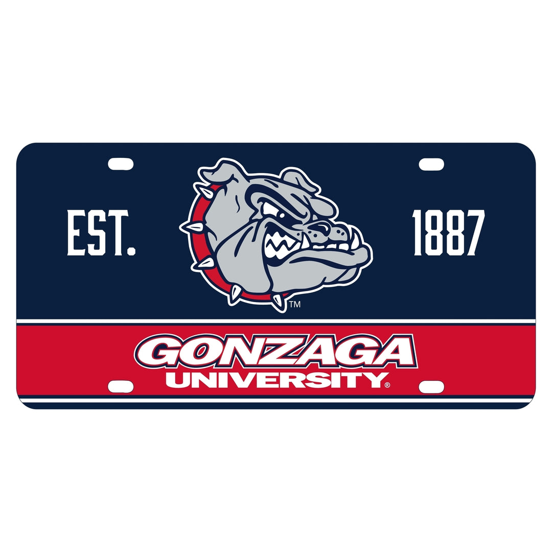 Gonzaga Bulldogs Mini License Plate 4.75 x 2.25 inch Image 1