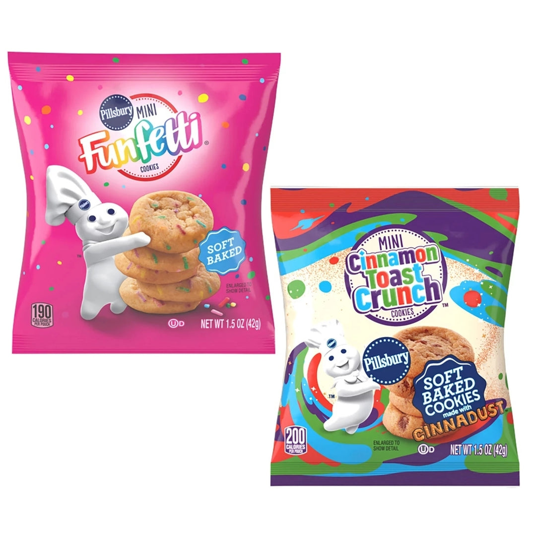 Pillsbury Soft Baked Mini Funfetti and Cinnamon Toast Crunch Cookies (28 Count) Image 3