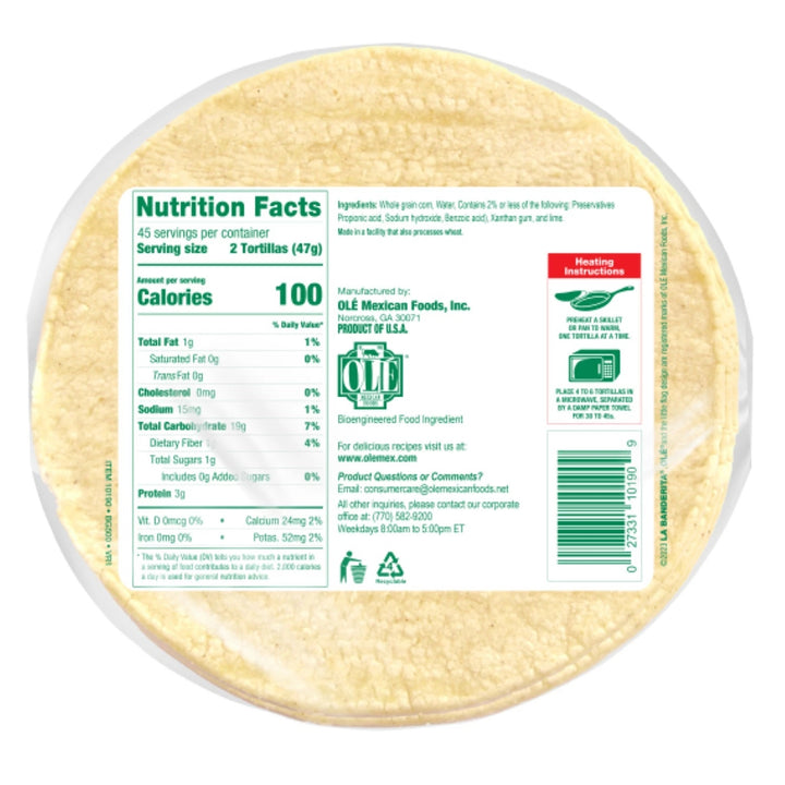 La Banderita White Corn Tortillas 74.6 Ounce Image 3