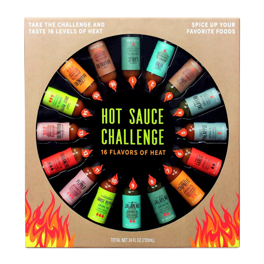 Hot Sauce Challenge Gift Set16 Flavors of Heat Image 1