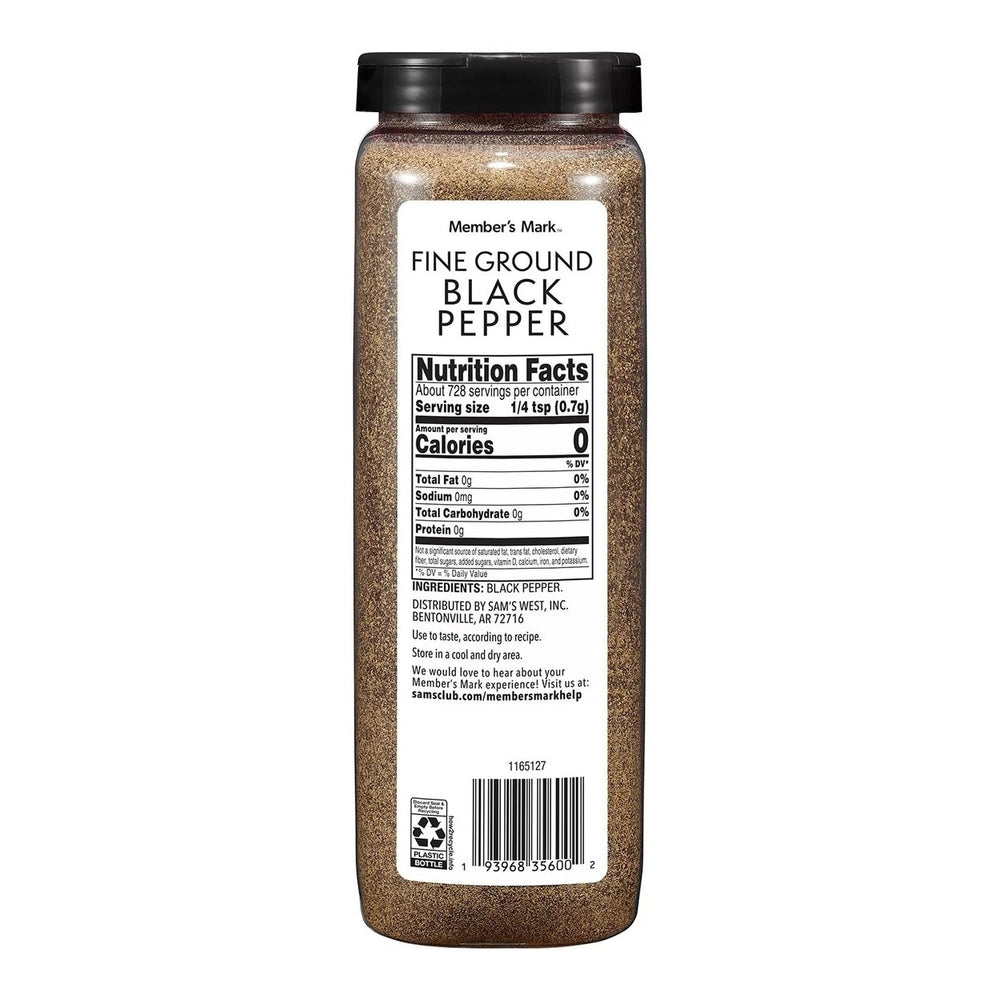 Members Mark Fine Ground Black Pepper18 Ounce Image 2