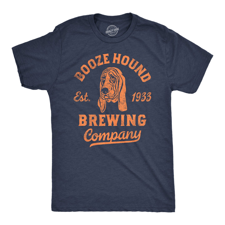 Mens Funny T Shirts Booze Hound Brewing Company Sarcastic Drinking Tee For Men Image 1