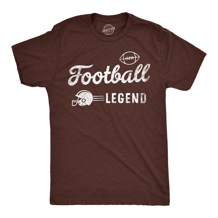 Mens Football Legend Funny T Shirts Sarcastic Sports Graphic Tee For Men Image 1