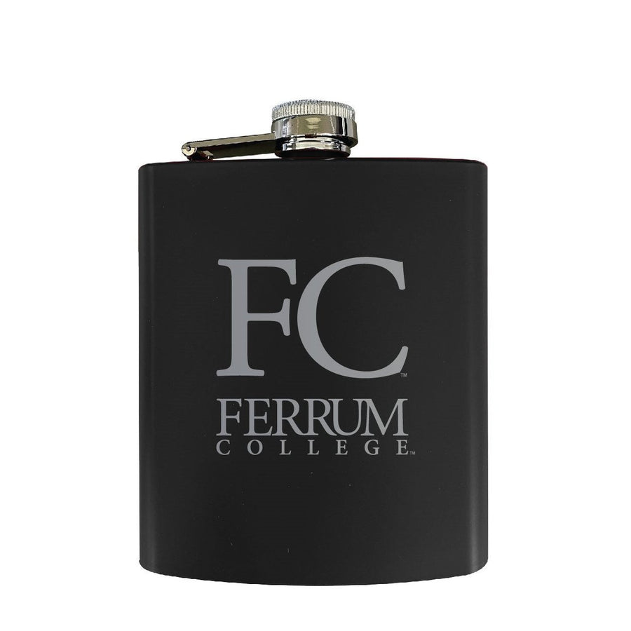 Ferrum College Stainless Steel Etched Flask - Choose Your Color Image 1