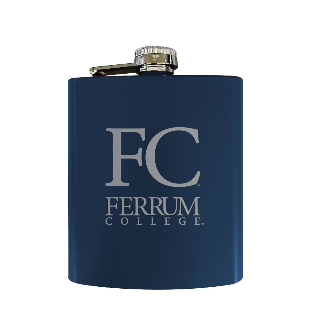 Ferrum College Stainless Steel Etched Flask - Choose Your Color Image 2