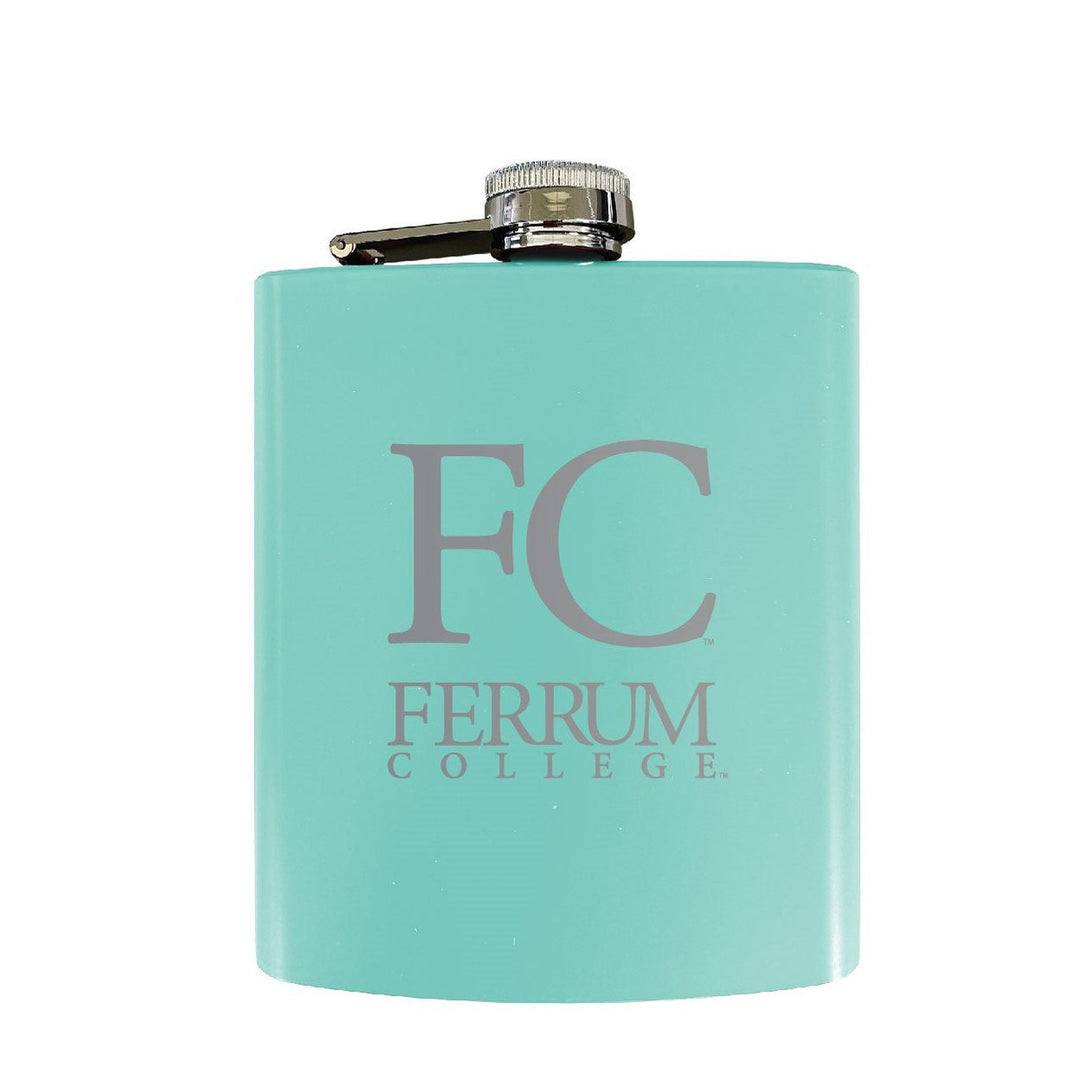 Ferrum College Stainless Steel Etched Flask - Choose Your Color Image 4