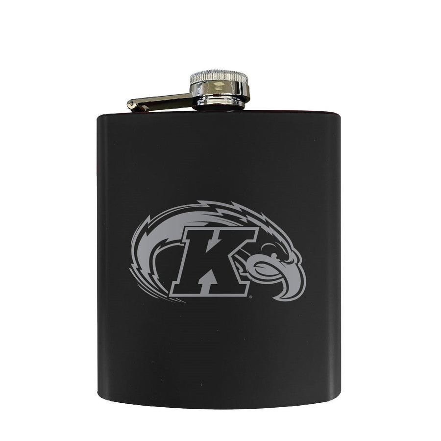 Kent State University Stainless Steel Etched Flask - Choose Your Color Image 1