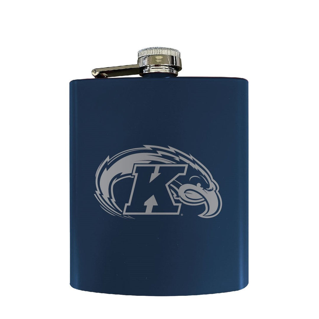 Kent State University Stainless Steel Etched Flask - Choose Your Color Image 4