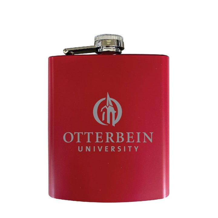 Otterbein University Stainless Steel Etched Flask - Choose Your Color Image 3