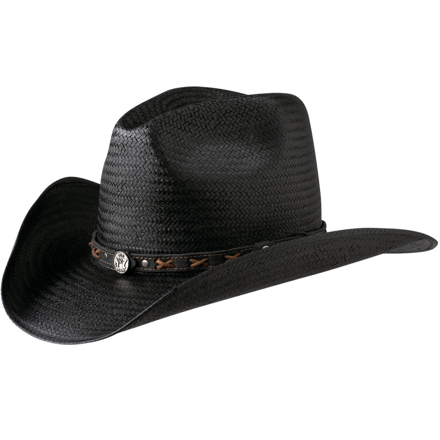 Jack Daniels No.7 Black Straw Cowboy Hat Image 1