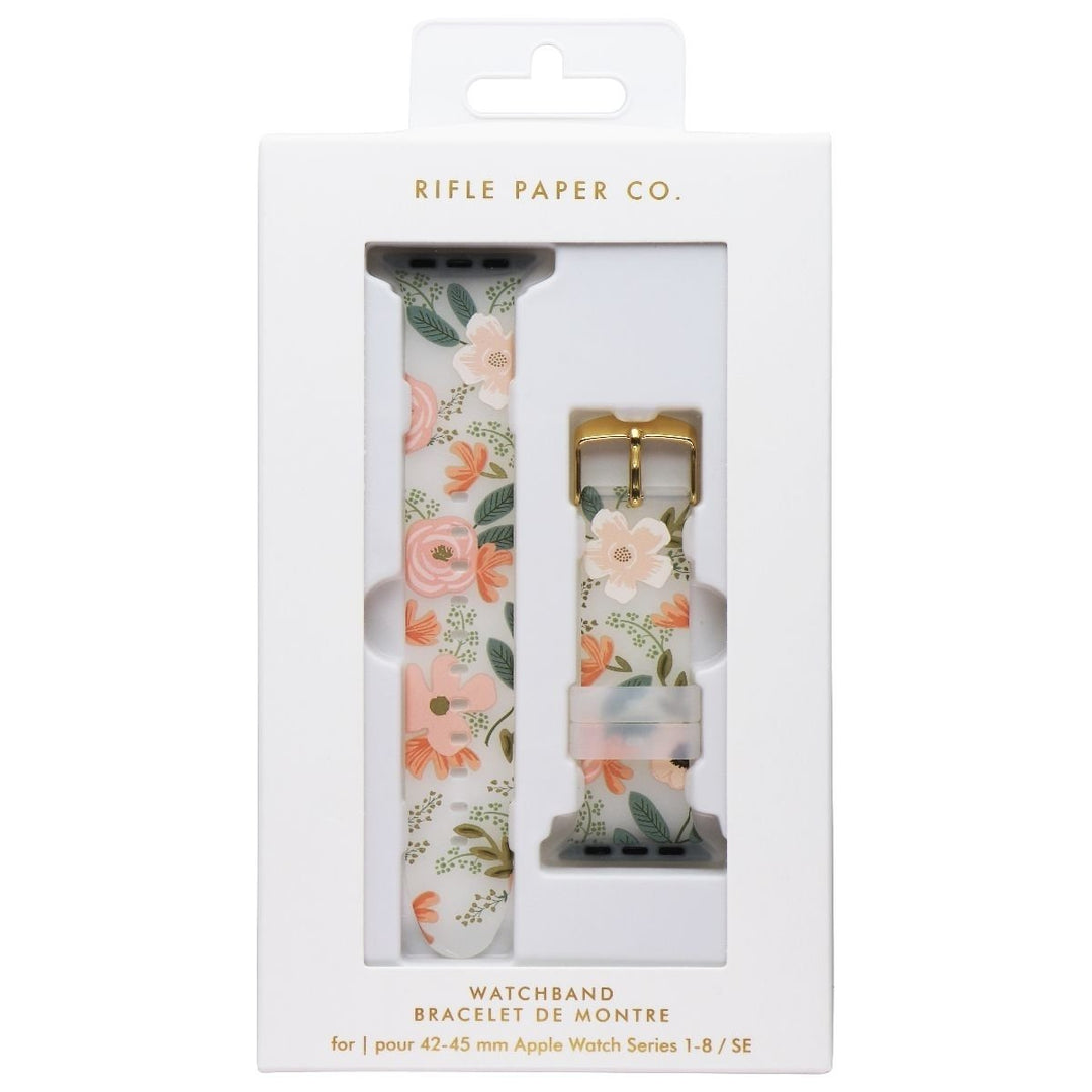 Rifle Paper Co. Watch Band 42-45mm for Apple Watch Series 1-8/SE - Wild Flowers Image 1