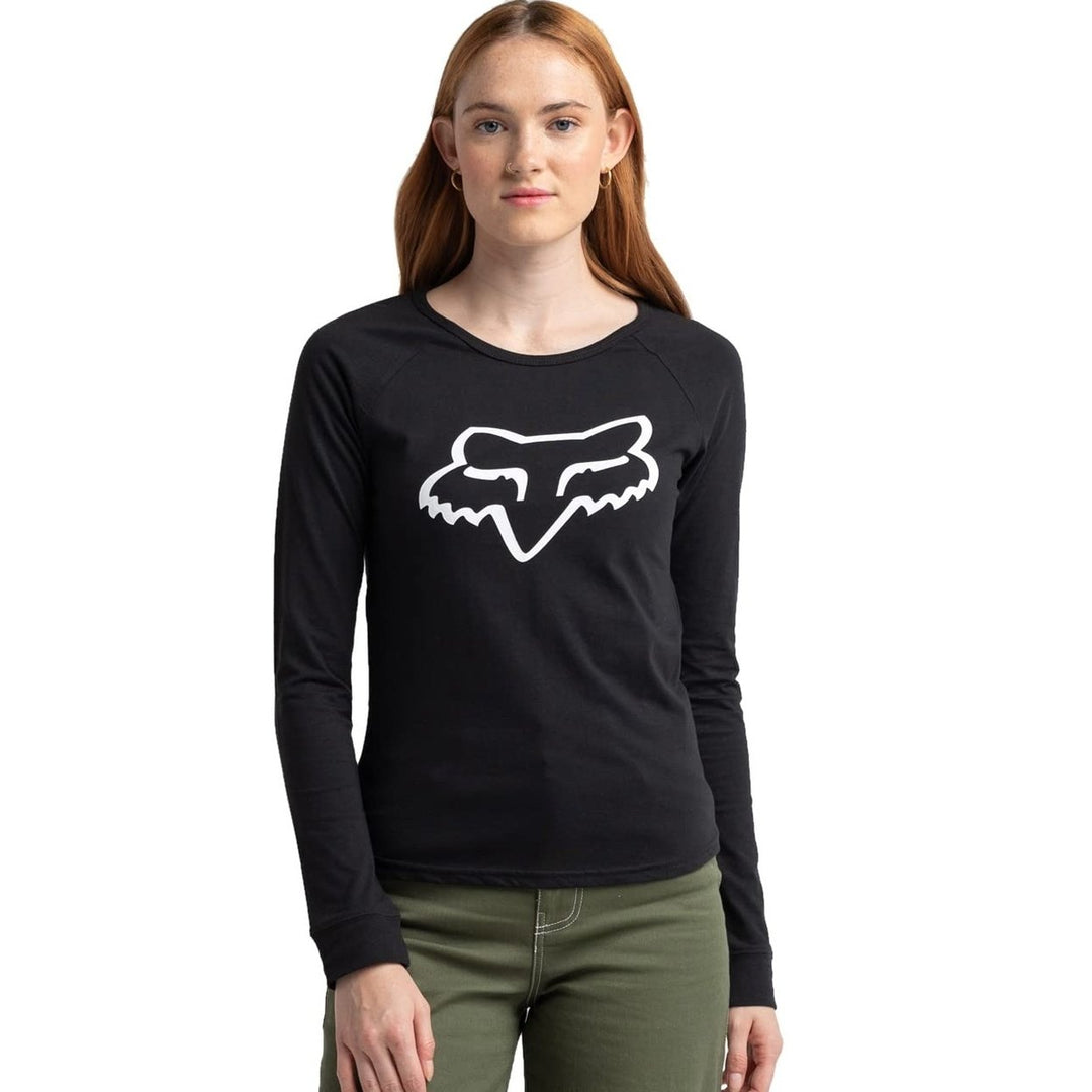 Fox Racing Womens Boundary Long Sleeve Top Black Size Medium Performance Shirt Image 2