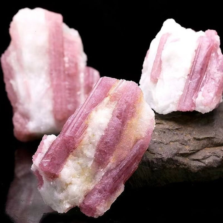 200g Bulk Natural Rose Pink Tourmaline Crystal Healing Stone Mineral Rough Birthstone for DIY Jewelry Making Jewelry Image 8