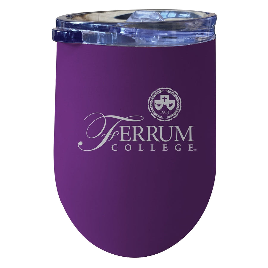 Ferrum College 12oz Laser Etched Insulated Wine Stainless Steel Tumbler Image 1